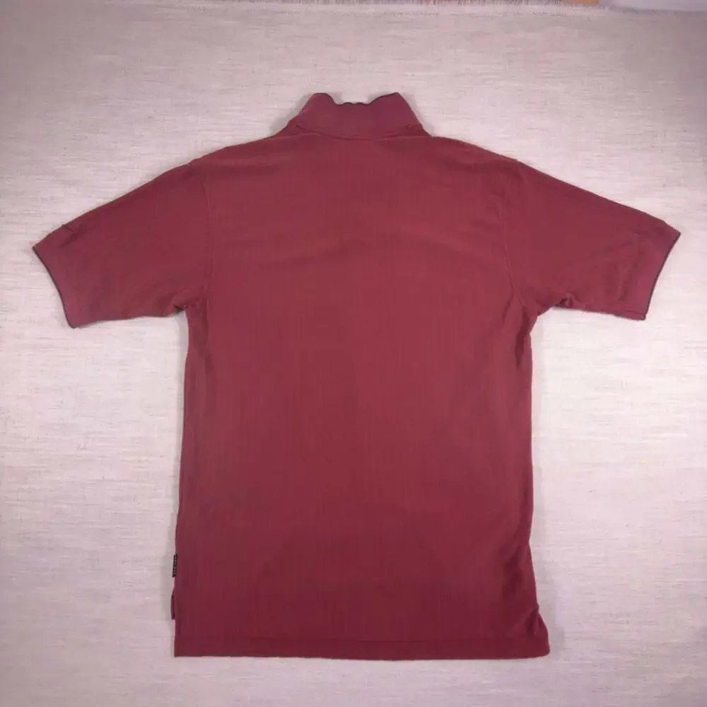 Nike Golf Dri-Fit Polo Shirt Men's Size Large Red Striped